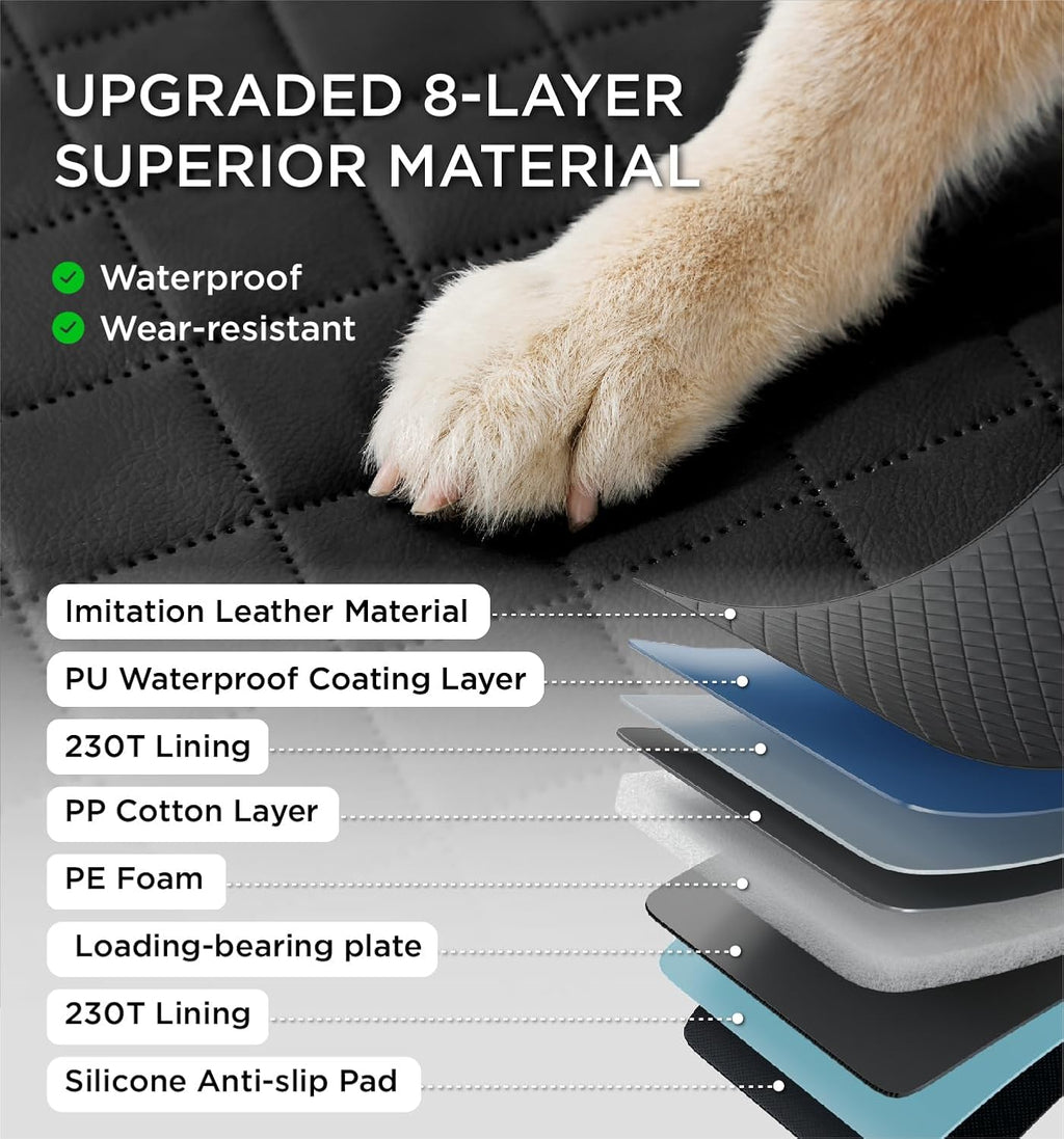 PetClaw™ Backseat Guardian — Waterproof Dog Car Seat Cover (400 lb Capacity