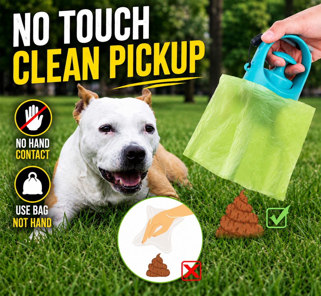 PetClaw™ No-Touch Waste Scooper — Claw Grip Poop Picker for Dogs