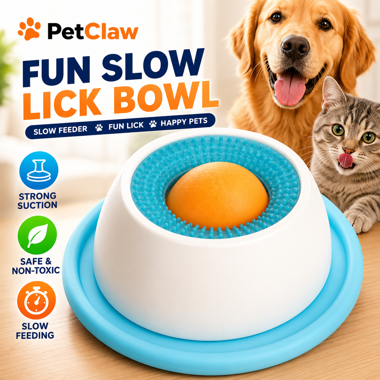 PetClaw™ Slow Feeder Lick Plate