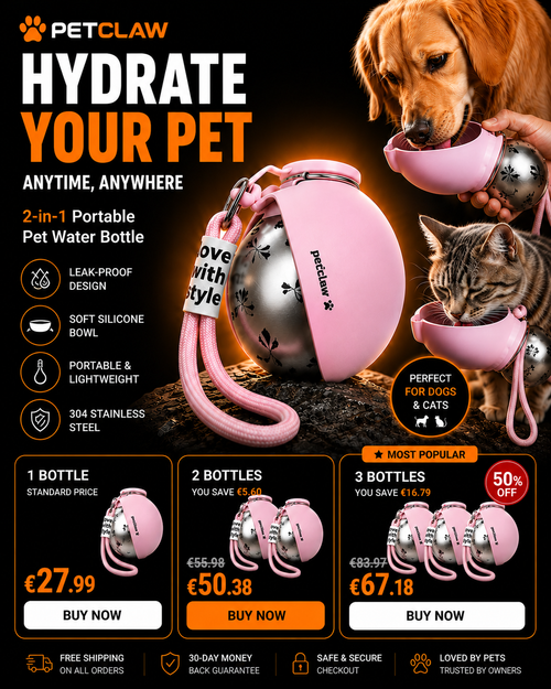 PetClaw™ Portable Pet Water Bottle
